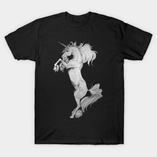 Rearing Unicorn Pencil T-Shirt